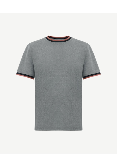 Yargıcı Regular Bisiklet Yaka Kısa Kol T-shirt 25kets9002x 005 Gri