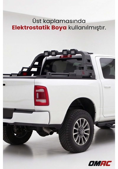 Mitsubishi L200 2006-2023 Uyumlu Araca Özel Dakar Led Rollbar