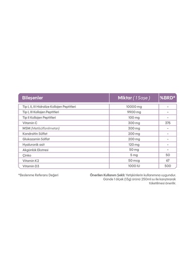 Suda Collagen Fxone Hidrolize Kolajen,glukozamin,vitamin C,msm,boswella,eklem- Kemik Elma Aromalı 30saşe X3 Adet