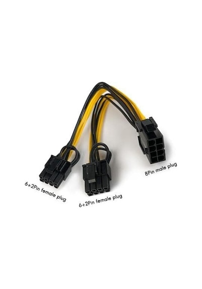 Px-4302-8 8 Pin To 2x8 Pin Psu Ekran Kartı Güç Çevirici Kablo, Pcı-e 8 Pin To 2 Adet 6+2 Pin Gpu Power Splitter, 18awg 20 Cm Full Bakır Mining Ekran Kartı Güç Kablosu Px-4302-8 8 Pin To 2x8 Pin Psu Ekran Kartı Güç Çevirici Kablo, Pcı-e 8 Pin To 2 Adet 6+2 Pin Gpu Power Splitter, 18awg 20 Cm Full Bakır Mining Ekran Kartı Güç Kablosu