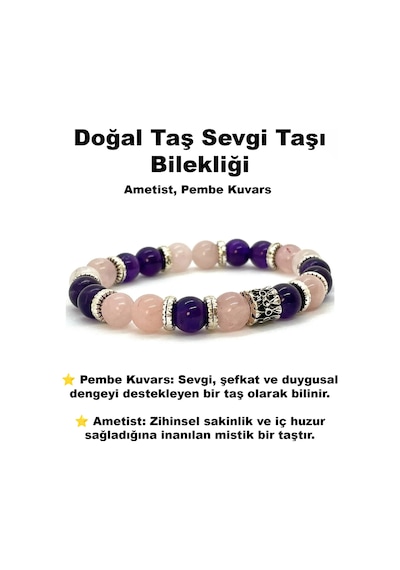 Doğal Taş Çakra Bileklik Mistik Denge Ve Elementsel Çok Renkli