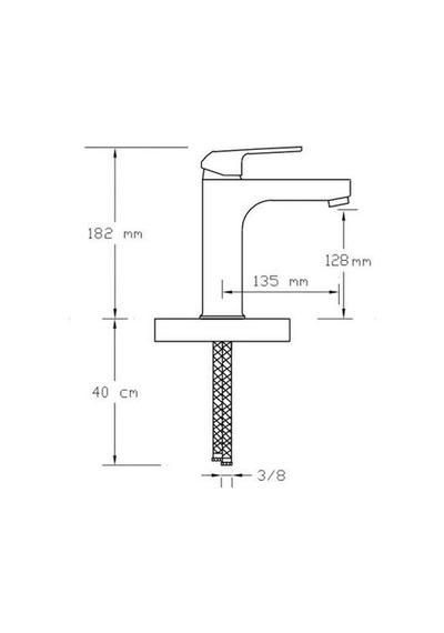 Foma - Mix 3002-b Falcon Mat Siyah Lavabo Bataryası - 3002b Siyah