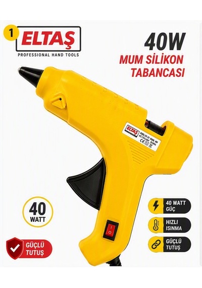 Eltaş 40w Mum Silikon Tabancası Sıcak Slikon Yapıştırma Tabancası Lrd-123