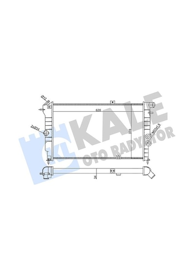 Kale 356865 Motor Su Radyatörü - Opel Vectra A 1992-1993 1.6 Manuel Şanz. 03096385 - 1300092 - 1300107 - 52455192 - 90443463 - 90443466