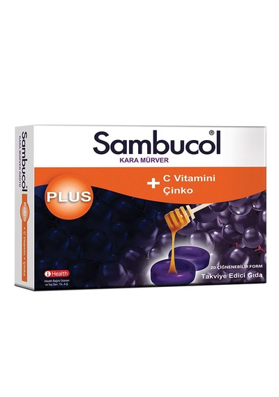 Sambucol Plus Kara Mürver Eki 20 Pastil 3   Adet