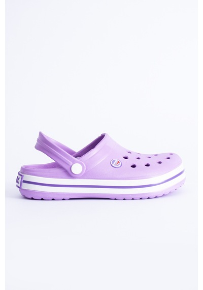 Polomia Comfort Dflex Unisex Hemşire Aşçı Plaj Deniz Sabo Flat Terlik Lila