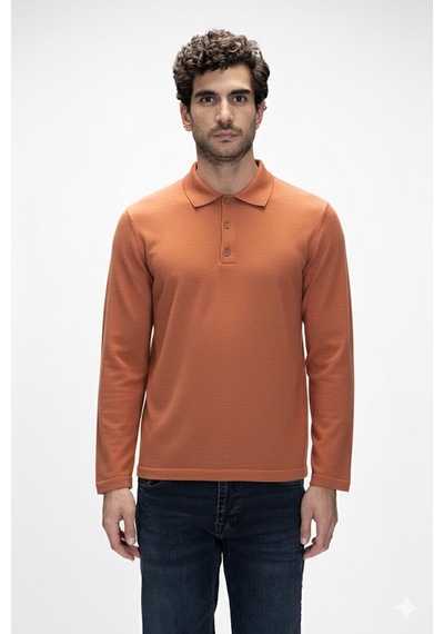 Bad Bear Kuger Tarçın Polo Yaka Erkek Triko Kazak Tarçın