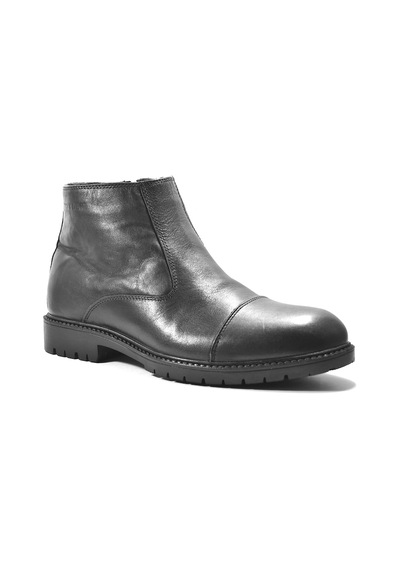 Greyder 66816 Hakiki Deri Siyah Klasik Casual Erkek Bot