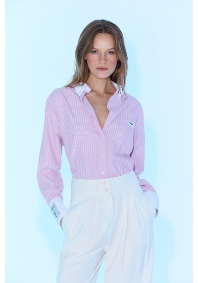 Sagaza Studio Ss6025 Selıta Oversıze Gömlek Pembe