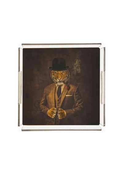 Mr. Tiger Pleksi Tepsi 25x25 Cm