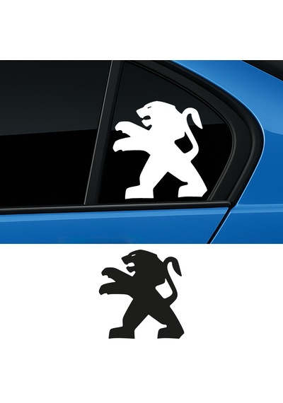 Peugeot Logo Sticker, Oto Sticker, Modifiye Sticker 17x17 Cm