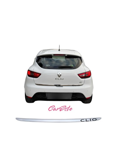 Renault Clio 4 2012-2018 Arası Clio Yazılı Krom Bagaj Altı