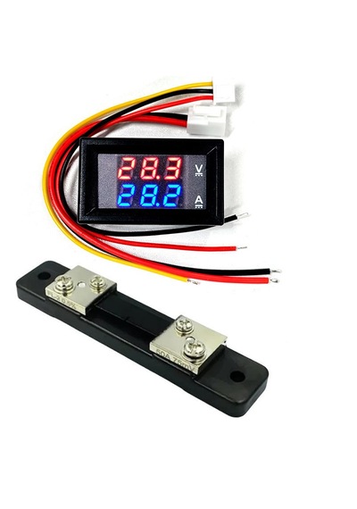 Yate10 Dc 0-100v 0-50a Voltampermetre+şönt Bara Direnci