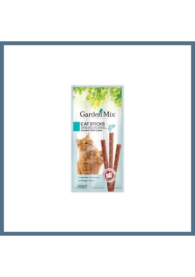 Buradabulabilirsin Mix Kedi Stick Ödül Maması Somonlu 15gr 1 Adet Bbz
