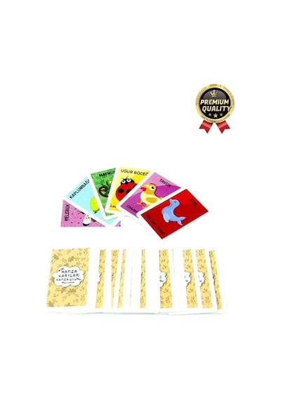 Yeni Seri Aile Eğitici Öğretici Eğlenceli Renkli Türkçe İngilizce İkili Hafıza Oyun Kartı-108 Kart