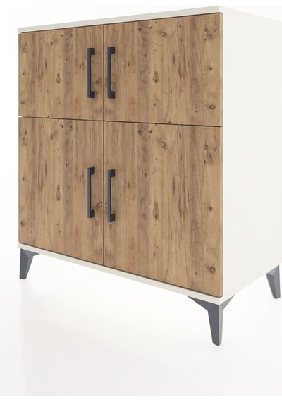 Hyperion Şifonyer 4 Raflı 4 Kapaklı 88x44x96 Aytaşı-çam Aytaşı