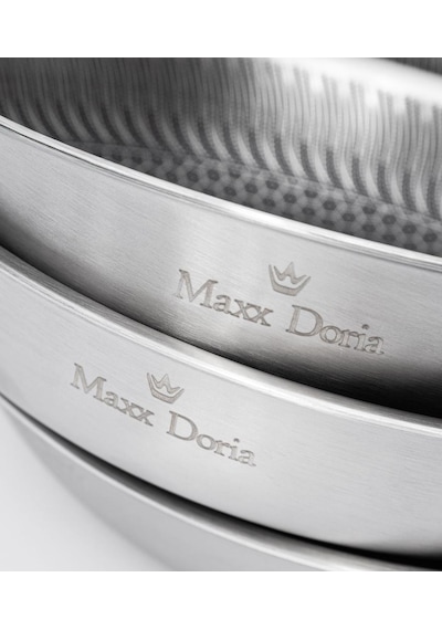 Maxx Doria Steel Fusion 3 Parça Tava Takımı Pa3010 Gri - Siyah