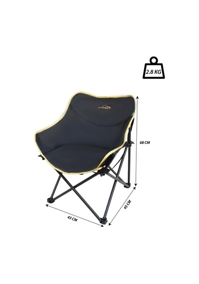 Yek Outdoor Campout Alüminyum Büyük Boy Masa + 2 Campout Fırat Sandalye Set Siyah
