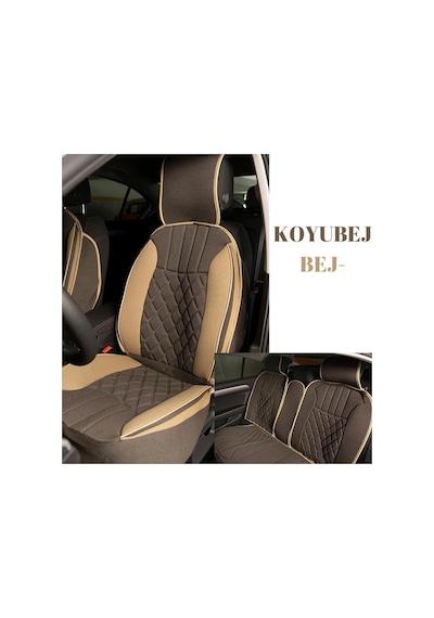 Foton Tunland G7 Oto Koltuk Minderi Ön Arka Takım Koyu Beje Bej Elegance Model