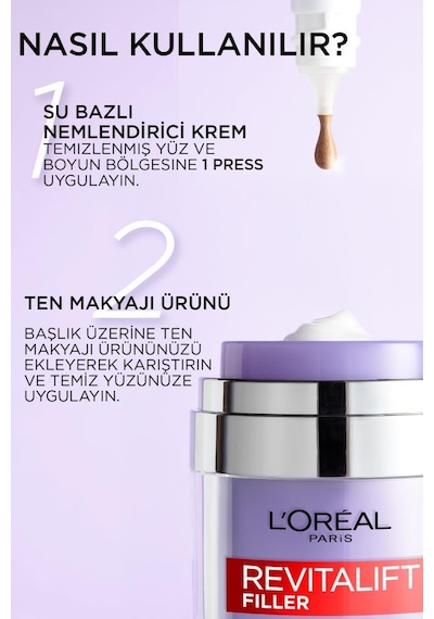 Revitalift Filler Dolgunlaştırıcı Su Bazlı Pressed Jar Nemlendirici Yüz Kremi 50 ML
