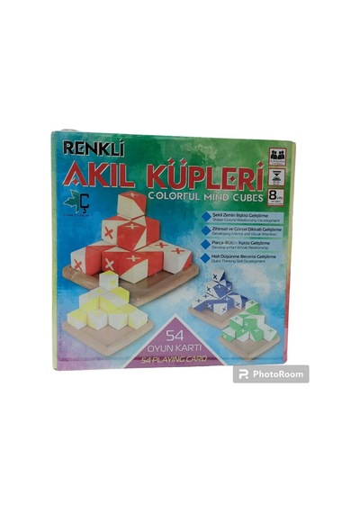 Renkli Akıllı Küpler Kutu Oyunu / Zeka Oyunu / Zeka Küpleri / Eğitici Oyun