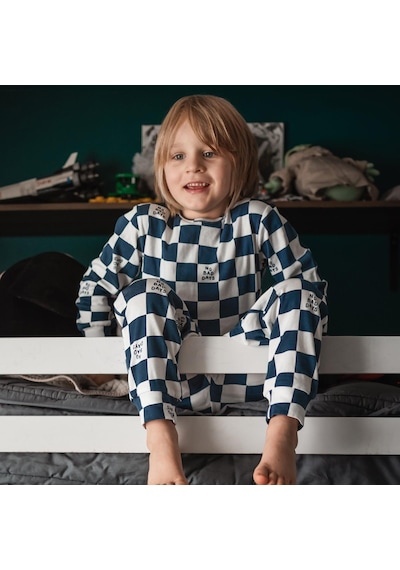 Antebies Organik Lacivert No Bad Days Desenli Beli Lastikli Uzun Kollu Erkek Çocuk Pijama Takımı Antebies Organik Lacivert No Bad Days Desenli Beli Lastikli Uzun Kollu Erkek Çocuk Pijama Takımı