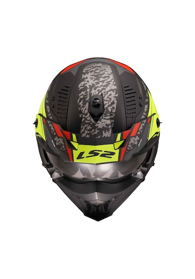 Ls2 Drifter Devor Kapalı Kask Mat Sarı - Siyah