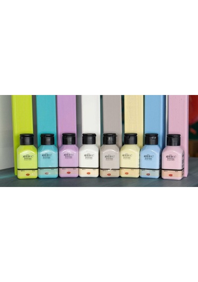 Akrilik Boya 8x75ml Pastel Smoky Renkler Set Renkli