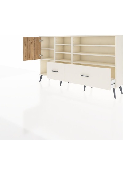 Arges Konsol 8 Raflı 2 Çekmeceli Tek Kapaklı 176x30x99 Aytaşı-çam/aytaşı Atlas Çam/aytası - Aytası Arges Konsol 8 Raflı 2 Çekmeceli Tek Kapaklı 176x30x99 Aytaşı-çam/aytaşı Atlas Çam/aytası - Aytası