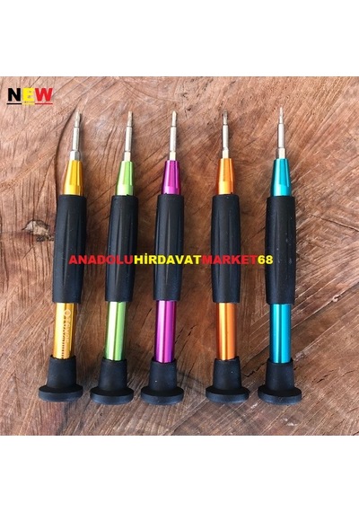 New 5Parça Tork Yıldız Saatçi Tornavida Seti Telefon Tornavida Se