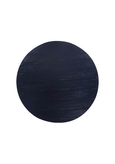 Breeze Yuvarlak Ahşap Bohem Masa 100x100 Siyah