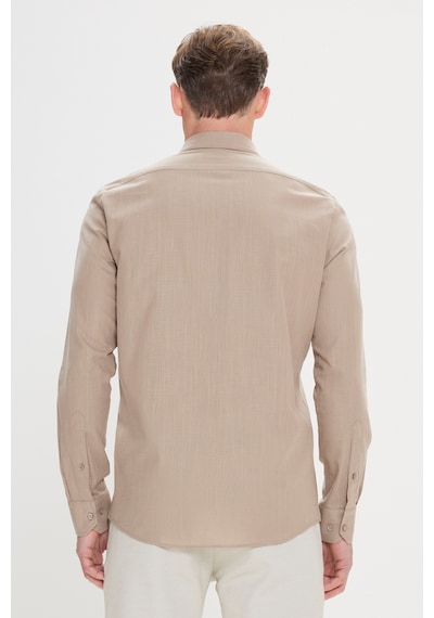 AC&Co / Altınyıldız Classics ERKEK VIZON Tailored Slim Fit Dar Kesim Düğmeli Yaka %100 Pamuk Gömlek Vizon AC&Co / Altınyıldız Classics ERKEK VIZON Tailored Slim Fit Dar Kesim Düğmeli Yaka %100 Pamuk Gömlek Vizon