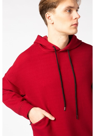 Vigoss Erkek Kapşonlu Sweatshırt 62170-00377 - Bordo