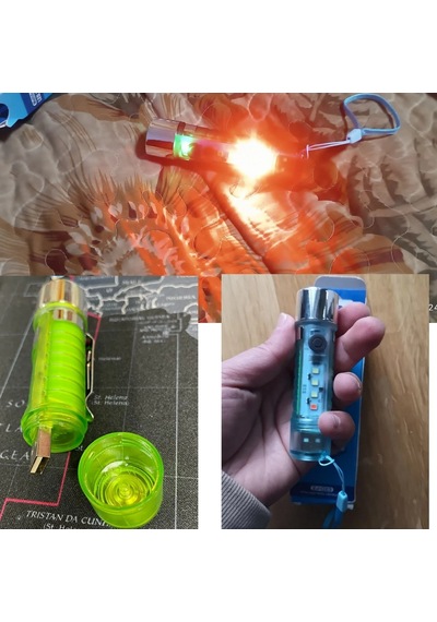 Neler Geldi Neler Led Usb Şarjlı Ultra Güçlü El Feneri Su Geçirmez Flaşörlü Kırmızı