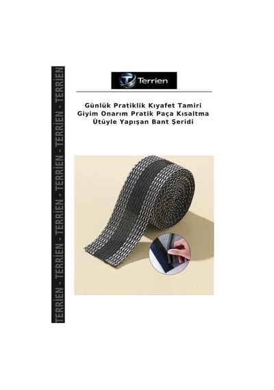 Günlük Pratiklik Kıyafet Tamiri Giyim Onarım Pratik Paça Kısaltma Ütüyle Yapışan Bant Şeridi