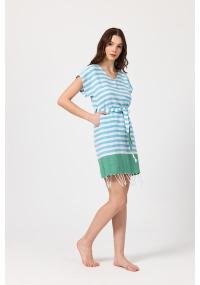 Mulberry Miya Tunik Plaj Elbisesi %100 Pamuk Yeşil