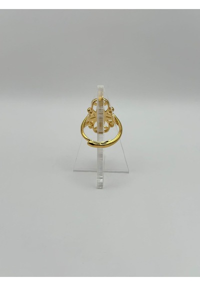 Arnes Jewelry Çelik 22 Ayar Altın Kaplama Ayarlanabilir Yüzük Ar494nes Gold