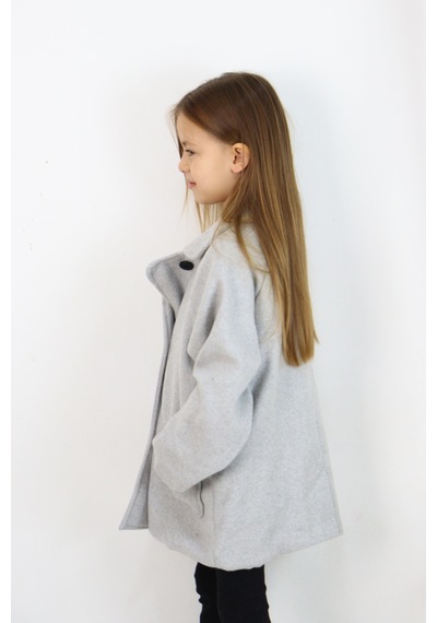 Miababy Reglan Kol Unisex Kaşe Kaban Taba