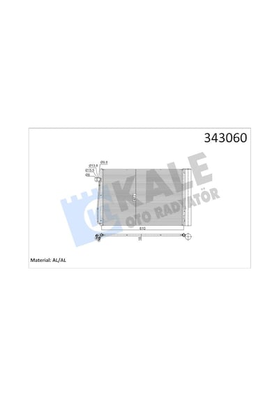 Kale 343060 Klima Radyatörü Bmw M54 N62 N73 E60 E65 E63 E64 64509122825