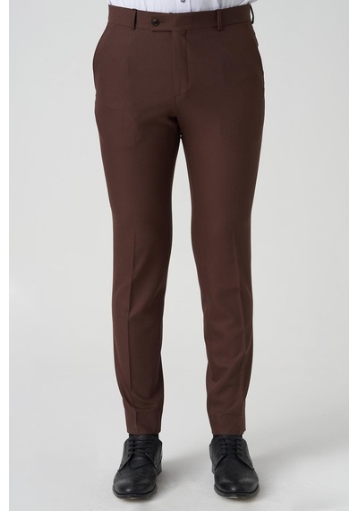 White Stone Almada P1027 Slim Fit Kumaş Pantolon Vizon Vizon