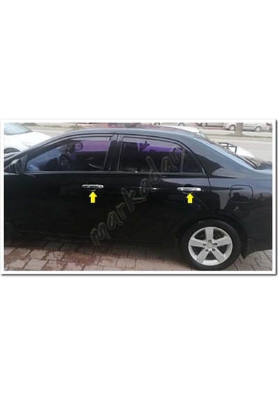 Db Chrome Toyota Corolla Uyumlu Kapı Kolu Nikelajı 2002-2007 4 Kapı P.Çe