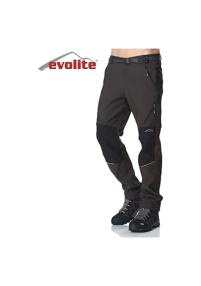 Evolite Freebird Outdoor Erkek Pantolon 4-yön Esnek Stretch, Şardonlu Sıcak İç, Kayak &amp Amp Trekking Siyah