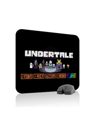Undertale Kaymaz Dikişli Kauçuk Oyuncu Mousepad V1 - 48x40 Xl Gaming Mouse Pad Fare Altlığı