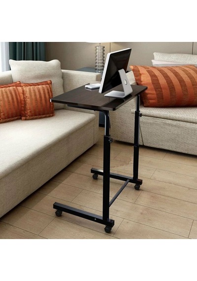 Depolife Tekerlekli Notebook Laptop Bilgisayar Çalışma Masası Eğimli