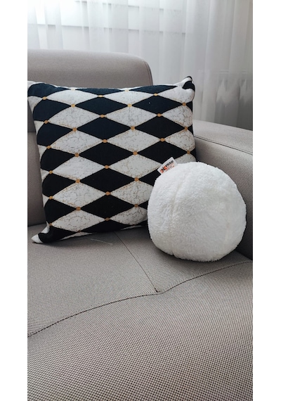 Oneplise 3'lü Top Kırlent 2 Büyük Ekru 1 Küçük Ekru (42/25 CM)