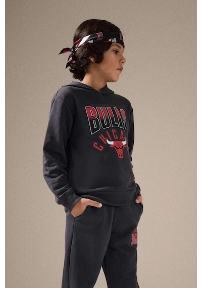 Defacto Erkek Çocuk Nba Chicago Bulls Kapüşonlu Sweatshirt F4086a825auar31 Antrasit Defacto Erkek Çocuk Nba Chicago Bulls Kapüşonlu Sweatshirt F4086a825auar31 Antrasit