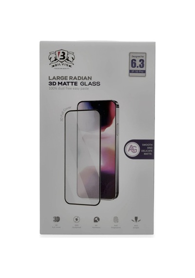Mey İthalat İphone 16 Pro Max Bilvis 3d Mat Cam Ekran Koruyucu