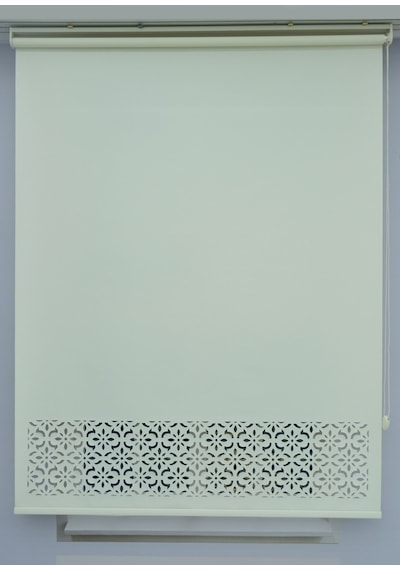 Lazer Kesim Kalın İthal Mat Stor Perde - 30 Cm Lazer Yüksekliği 001