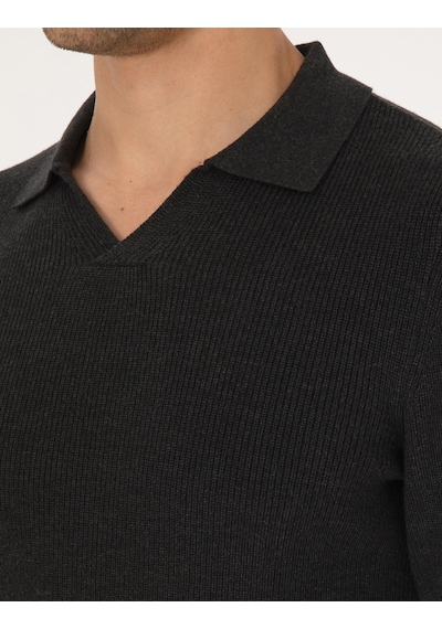 Pierre Cardin Erkek Antrasit Melanj Kazak /triko 50315754-vr081 Antrasit Melanj