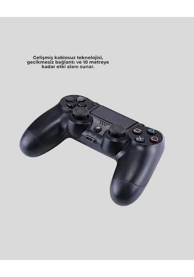 Şarjlı Kablosuz Ps4 Oyun Kolu Titreşimli Hassas Kontrol Standart